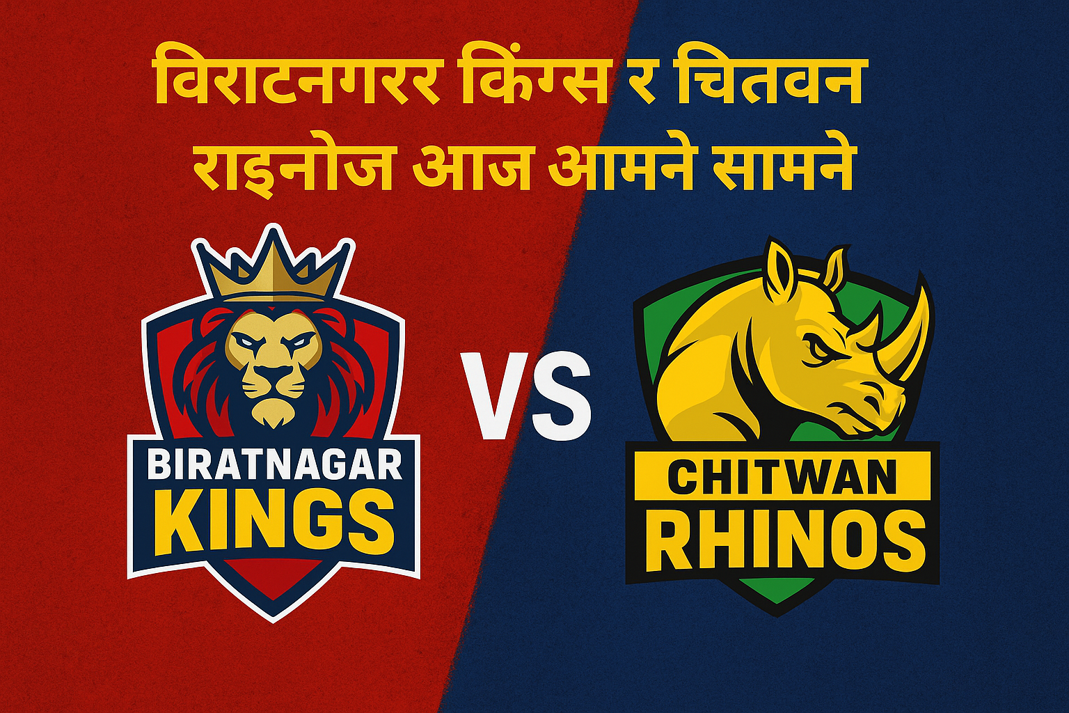 विराटनगर किंग्स र चितवन राइनोज आज आमने सामने